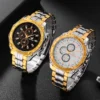 Neue Männer Uhren 2025, Luxus Marke Silber Gold Metall männer Quarz Armbanduhr Mode-Business Männlich Uhr Relogio Masculino