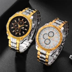 Neue Männer Uhren 2025, Luxus Marke Silber Gold Metall männer Quarz Armbanduhr Mode-Business Männlich Uhr Relogio Masculino