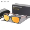 Barcur design holz sonnenbrille mann natur walnuss sonnenbrille frauen brillen polarisierende brille uv schutz brillen 6