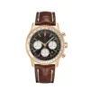 Hochwertige neue Herrenuhr aus Edelstahl, Silber, Roségold, Sport, Schwarz, Blau, Braun, Lederarmband, Quarz-Chronographenuhren 4