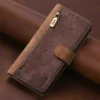 RFID-Reißverschluss-Brieftaschen-Flip-Lederkarten Solt-Hülle für iPhone 14 15 16 Pro Max 13 12 11 SE 2022 X XS XR 8 7 Plus Stand-Telefonabdeckung 2