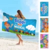 A-B-C B-Blippiing Kreatives Muster Mikrofaser-Strandtuch, saugfähig, schnell trocknend, weich, für Yoga, Schwimmresort, Bergsteigen