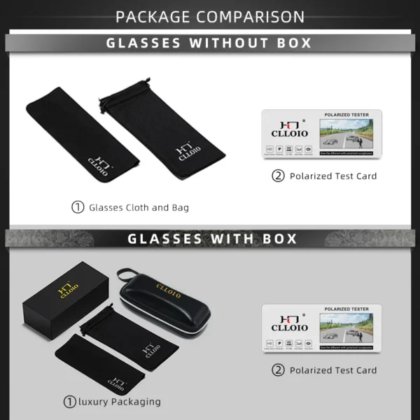 CLLOIO Top Anti-Glare Tag Nacht Vision Gläser Männer Fahren Polarisierte Sonnenbrille Aluminium Randlose Photochrome Reiten Brille UV 6
