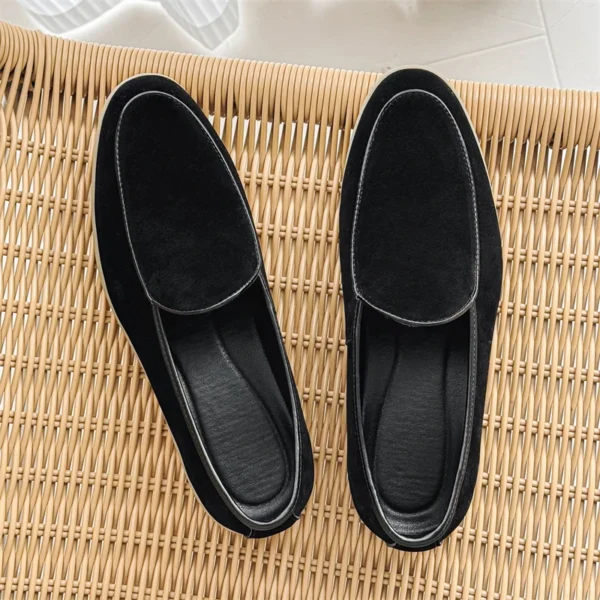 Mode Herren klassische britische Stil Slipper Mokassins Männer Freizeit schuhe Wildleder Herren Herren leichte bequeme Fahr wohnungen 3