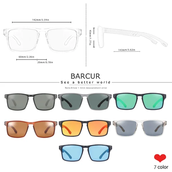 BARCUR männer Sonnenbrille für Männer Marke Designer Natürliche Walnuss Holz Sonnenbrille Frauen Polarisierte Brillen UV400 Brillen Oculos 4