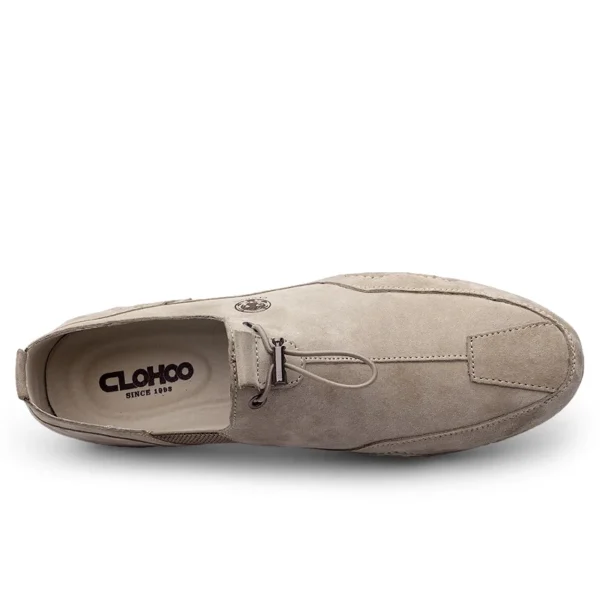 Clohoo atmungsaktive leichte rutsch feste flache Outdoor-Schuhe für Männer Freizeit schuhe Echt leder Boots schuhe weiche Sohle Schuhe 2