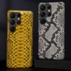 LANGSIDI Luxus Python Echtes Leder Fall Für Samsung Galaxy S23 S24 S25 Ultra S22 Plus S21 S20 Schlange Haut Leder Zurück Abdeckung 6