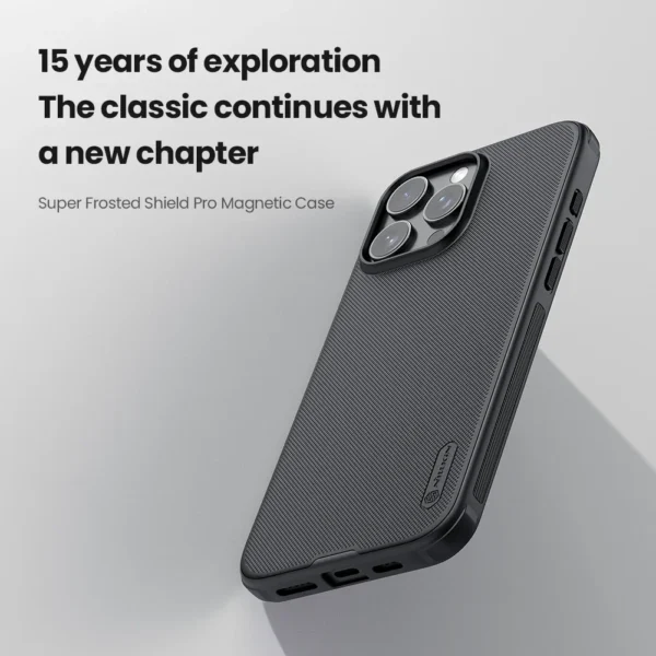 Für iPhone 16 Pro Max / 16 Plus / 16 Pro Nillkin Shield Pro magnetische Hülle Anti-Fingerabdruck stoßfeste Rückseite 2