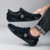 Outdoor Männer Freizeit schuhe Wildleder Leder Herren Turnschuhe hand gefertigte atmungsaktive Mann Slipper Mokassins Luxusmarke Boots schuhe plus Größe 6