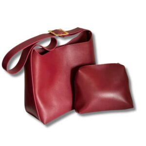 Minimalistische Damen-Schultertasche aus PU-Leder