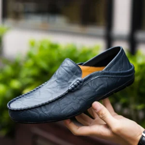 Sommer Mode Männer Müßiggänger Italienischen Casual Luxus Marke Männer Schuhe Aus Echtem Leder Mokassins Licht Atmungsaktive Slip auf Boot Schuhe