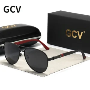 GCV Marke Männer/Frauen Vintage Aluminium Polarisierte Sonnenbrille Klassische Marke Sonnenbrille Beschichtung Objektiv Fahren Brillen Für Zarte