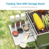 Outdoor-Grill Grill Edelstahl Holzkohle Grill Herd tragbares Haus Falten Holz verbrennung Grill für Camping Picknick Grill 4