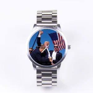 Son Field Uhr Herren Handgelenk Original Geschenk Silber Gehäuse Assassination Trump Weihnachten Souvenir Uhren für Männer Rose Gold Fighting