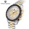 PAGANI DESIGN Silber Gold Mond Uhren Luxus Quarzuhr Für Männer Auto Datum Chronograph AR Saphir Kristall Uhr Männer 2025, Neu
