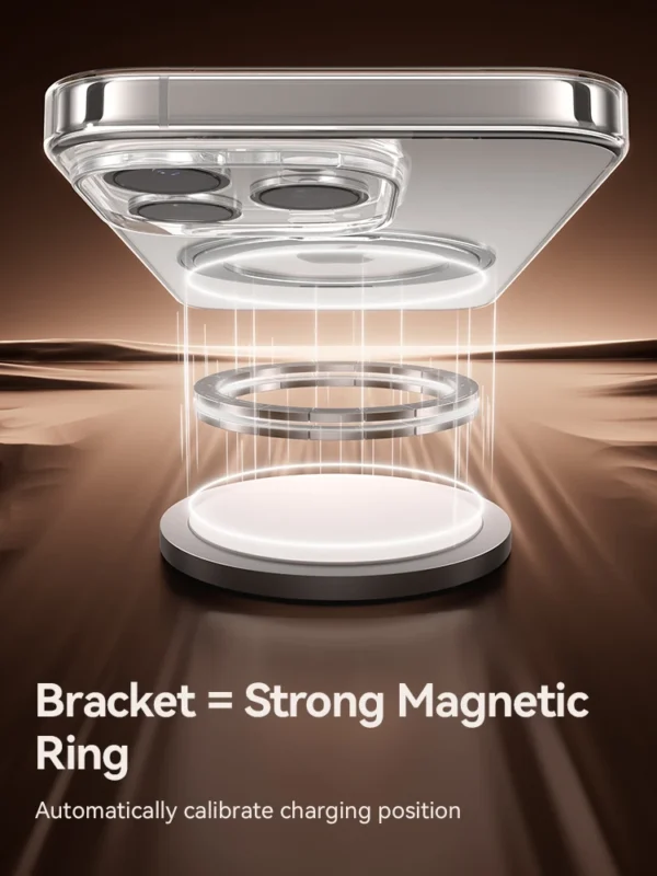 Joyroom Schutzhülle mit magnetischer Halterung für iPhone 16 Pro Max, 360° °   Drehbare Ständerhülle für iPhone 16 Pro, magnetische Ladehülle 4