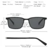 2-in-1-Sonnenbrille mit Magnet-Clip für Herren, polarisiert, UV400, verschreibungspflichtig, für Herren, zum Fahren, optische Myopie-Brille, rechteckig 6