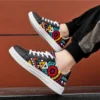 YRZL Lässige Herren-Sneaker, PU-Leder, leicht, bequem, Wanderschuhe, rutschfest, Skateboard-Schuhe, Outdoor-Sportschuhe für Herren 2