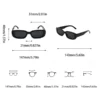 10-teilige quadratische Sonnenbrille, dekorative und modische Brille, geeignet für tägliche Reisen und Spiele, Strandaccessoires 5