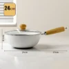 Antihaft-Bratpfanne Wok-Pfanne Keramik pfanne Home Steak Pfanne Pfannkuchen gebratener Induktion sherd Gasherd Spezial topf Antihaft 6