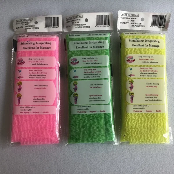 6 stücke Schönheit Haut Peeling Tuch Waschlappen Japanischen Körper Waschen Handtuch Nylon Bad Handtuch Haut Polieren Handtuch 6