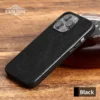 Langsidi retro echtes leder für magsafe fall für iphone 15 14 pro max 14pro 15pro luxus stoß feste abdeckung voll schutz 3