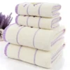 2 teile/satz Lavendel Baumwolle Terry Tuch Lila Weiß Handtuch Set Toalhas De Banho 1pc Bad Handtuch Marke 1pc hand Gesicht Handtuch Drop Schiff 2