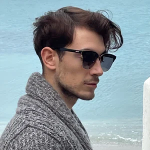 ZENOTTIC 2024 Trend klassische Marke quadratische Sonnenbrille Mode Metall Acetat UV400 Schatten für Unsiex