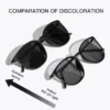 CAPONI ovale Herren Sonnenbrille photo chrome polarisierte Sonnenbrille für Männer schützen UV-Strahl super leicht treibende schwarze Brille bs520 3