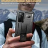 Für Samsung Galaxy S23 Fe Ganzkörper Stoßstange Militär panzerung stoß feste Shell Case Halterung mit eingebautem Displays chutz 2