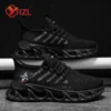 YRZL Herren Sportschuhe Atmungsaktive leichte Turnschuhe Outdoor Mesh Schwarz Laufschuhe Athletisch Jogging Tenis Wanderschuhe Mann 2