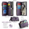 Lanyard Leder Zip Wallet Card Handyhülle für Samsung Galaxy Note 20 Ultra 10 Plus S24 S23 S22 S21 S20 FE S10 Crossbody Cover 4