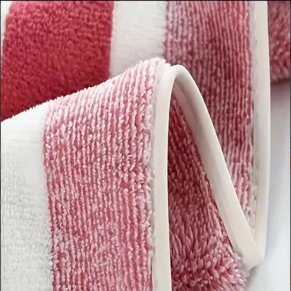 4-teiliges gestreiftes Badetuch-Set, saugfähige und schnell trocknende Duschhandtücher, superweiches und hautfreundliches Badetuch für das Badezimmer zu Hause 4