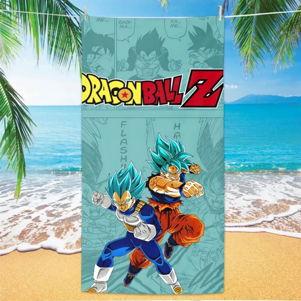 Strandtuch D-Dragon Balls für Bad Körperpflege Große Handtücher Home Badezimmer Set Zubehör Sauna Spa Turban zum Haartrocknen 6