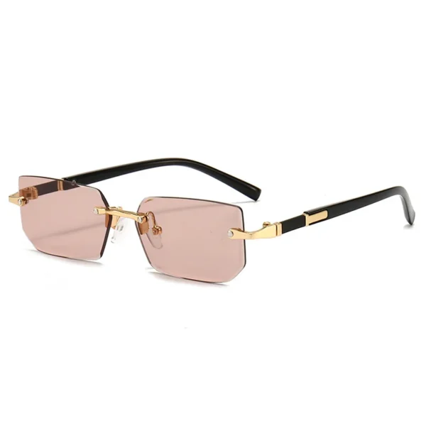 Mode Randlose Sonnenbrille Männer Frauen Populare Rahmenlose Sonnenbrille Männlich Weiblich Klassische Kleine Quadratische Sommer Reisen Shades 4