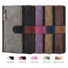 RFID-Reißverschluss-Brieftaschen-Flip-Lederkarten Solt-Hülle für iPhone 14 15 16 Pro Max 13 12 11 SE 2022 X XS XR 8 7 Plus Stand-Telefonabdeckung 3