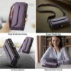 Lanyard Leder Zip Wallet Card Handyhülle für Samsung Galaxy Note 20 Ultra 10 Plus S24 S23 S22 S21 S20 FE S10 Crossbody Cover 6