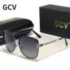 GCV Polarisierte Damen Sonnenbrille Frauen Gradienten Objektiv Runde Sonnenbrille Platz Luxus Marke Oculos Lunette De Soleil Femme 3