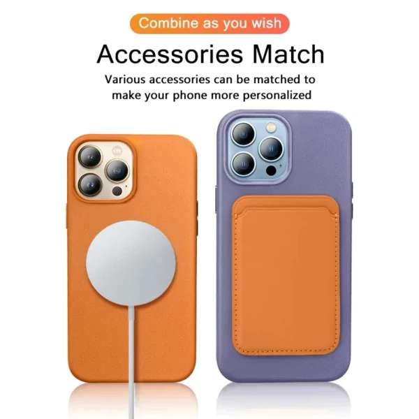 Luxus Leder für Magsafe Magnet hülle für iPhone 16 15 14 13 Pro Max 16 Plus mit Animation Lade Handy hüllen Zubehör 5