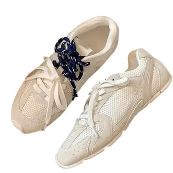 Sportschuhe Casual Outdoor Runde Kappe Flache Turnschuhe Für Frauen Lace-up Leide Farbe Nähen Freizeit Bequeme Weibliche Coole Schuhe 6