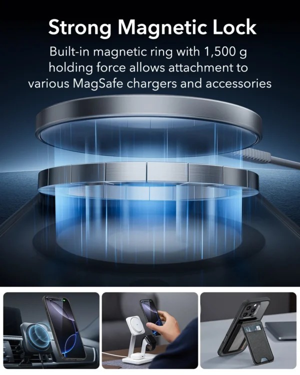 ESR MagSafe Hülle für iPhone 16/15 Pro Max mit Displayschutzfolie iPhone 14/13 durchscheinende matte Hülle Schutz in Militärqualität 2