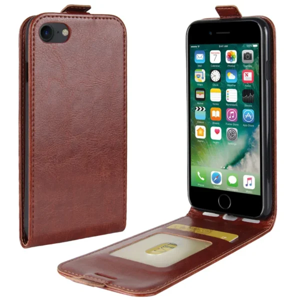 Für iPhone SE 2020 Fall Flip Fall Für iPhone 16 15 14 pro max 13 Pro 2022 14 Pro Vertikale Brieftasche Ledertasche Für iPhone 8 plus 6