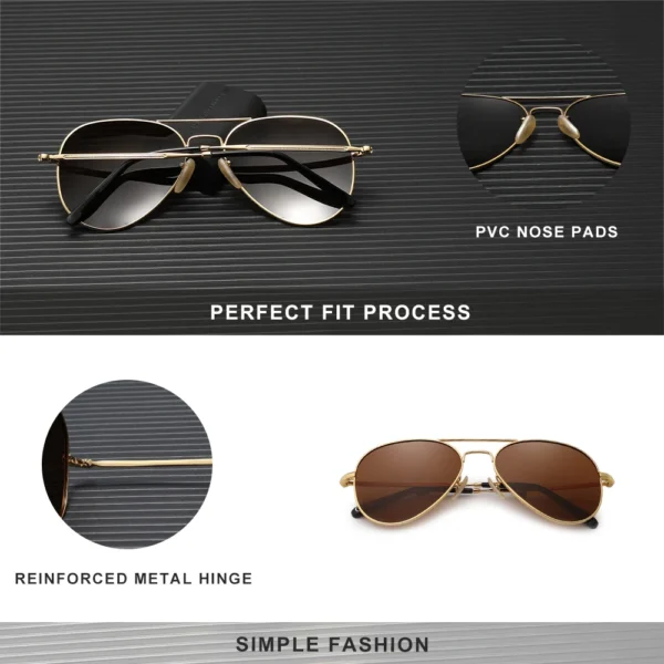 KINGSEVEN Pilot Legierung Sonnenbrille Polarisation UV400 Anti-reflexion Vollformat Parsnip Gläser Frauen Retro Luxus Brillen 5