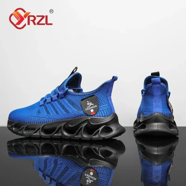 YRZL Herren Sportschuhe Atmungsaktive leichte Turnschuhe Outdoor Mesh Schwarz Laufschuhe Athletisch Jogging Tenis Wanderschuhe Mann 3