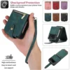 Lange Lanyard Flip Case für Samsung Z Flip 6 5 4 3 5G Galaxy Flip6 Flip5 Flip4 Leder Telefon Reißverschluss Brieftasche Karte Tasche Rückseite