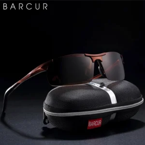BARCUR Sport Klassische Design Aluminium Sonnenbrille Männer Frauen Polarisierte Anti-Reflektierende Photochrome Sonnenbrille UV400