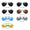 Luxus männer Polarisierte Sonnenbrille Fahren Sonnenbrille Für Männer Frauen Marke Designer Männlichen Vintage Schwarz Pilot Sonnenbrille UV400 5