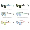 FONEX Titan-Sonnenbrille für Damen, neu im trendigen Markendesign, polarisierte Sonnenbrille, hochwertige japanische quadratische Farbtöne 85804 6