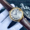 Hochwertige automatische mechanische Ballonuhr für Herren und Damen, Rom-Zifferblatt, blau, weiß, silberfarben, Goldkollektion, 904L-Edelstahl