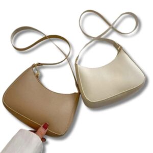 Retro-Hobo-Schultertasche aus PU-Leder für Damen